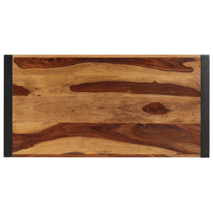 Matbord 120x60x76 cm massivt sheshamträ