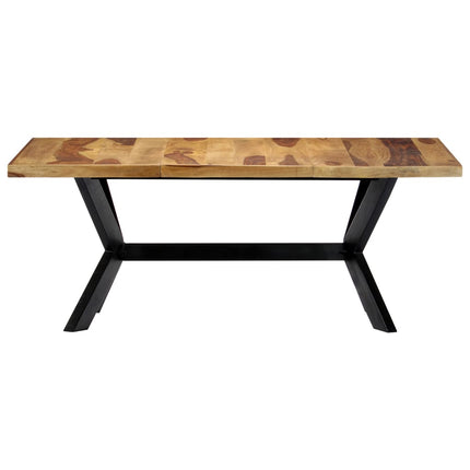 Matbord 180x90x75 cm massivt sheshamträ