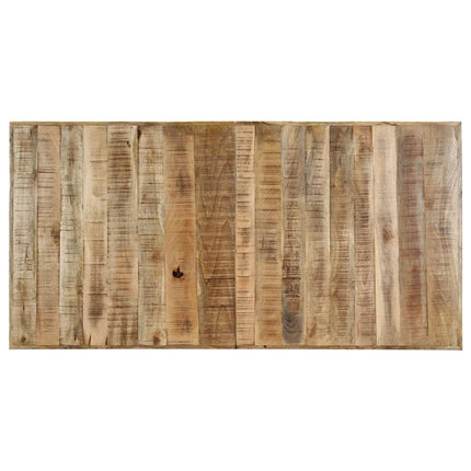 Matbord 140x70x75 cm massivt grovt mangoträ