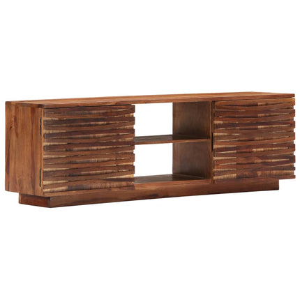 TV-bänk 120x30x40 cm massivt sheshamträ