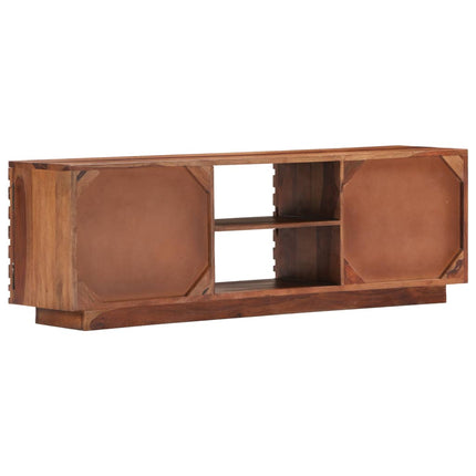 TV-bänk 120x30x40 cm massivt sheshamträ