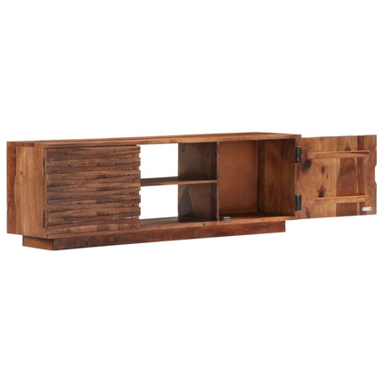 TV-bänk 120x30x40 cm massivt sheshamträ