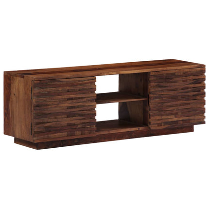 TV-bänk 120x30x40 cm massivt sheshamträ