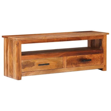 Tv-bänk 118x30x40 cm massivt trä