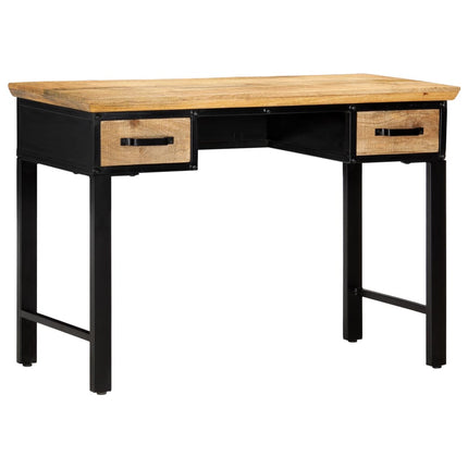 Skrivbord 110x50x76 cm massivt mangoträ