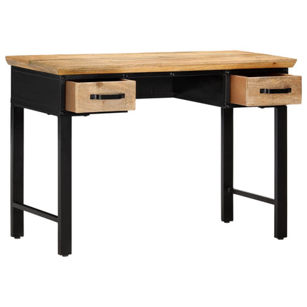 Skrivbord 110x50x76 cm massivt mangoträ