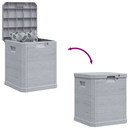 Dynbox 90 liter ljusgrå