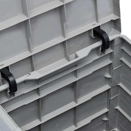 Dynbox 90 liter ljusgrå