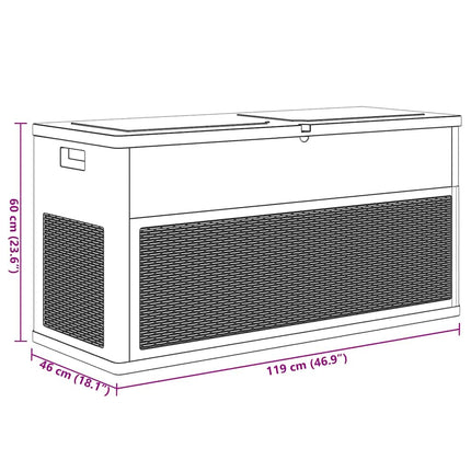 Dynbox 320 liter antracit