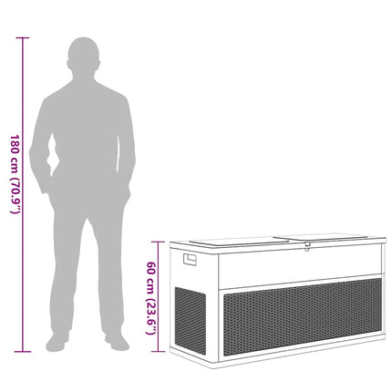 Dynbox 320 liter antracit