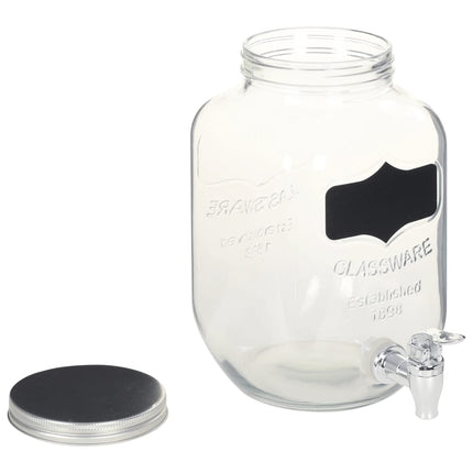 Glasbehållare 2 st med stativ 2 x 4 L