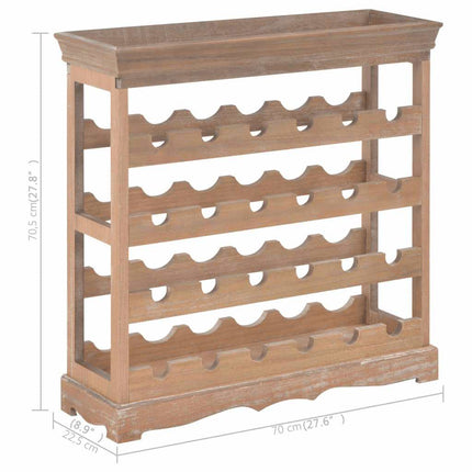 Vinskåp brun 70x22,5x70,5 cm MDF
