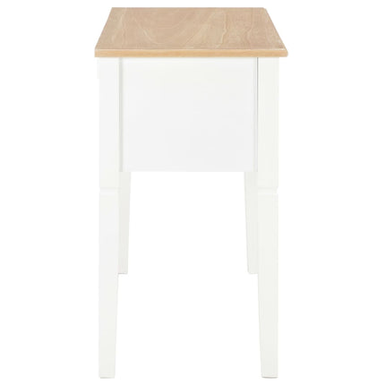 Skrivbord vit 109,5x45x77,5 cm trä