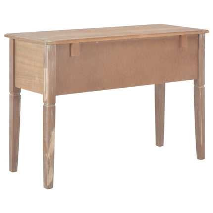 Skrivbord brun 109,5x45x77,5 cm trä