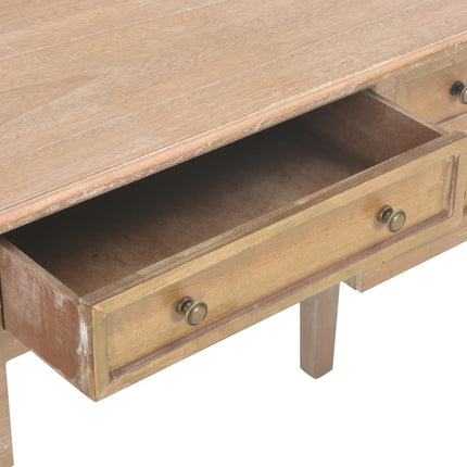 Skrivbord brun 109,5x45x77,5 cm trä