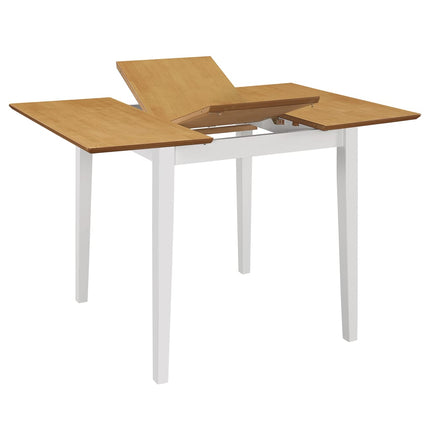Utdragbart matbord (80-120)x80x74 cm vit MDF
