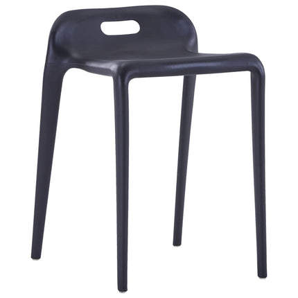 Stapelbara pallar 4 st plast svart