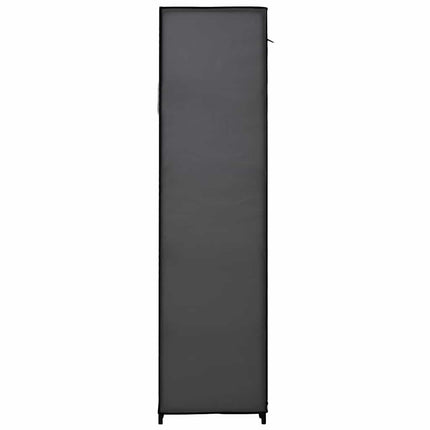 Resegarderob grå 110x45x175 cm tyg