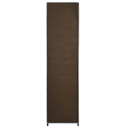 Garderob med 4 utrymmen brun 175x45x170 cm
