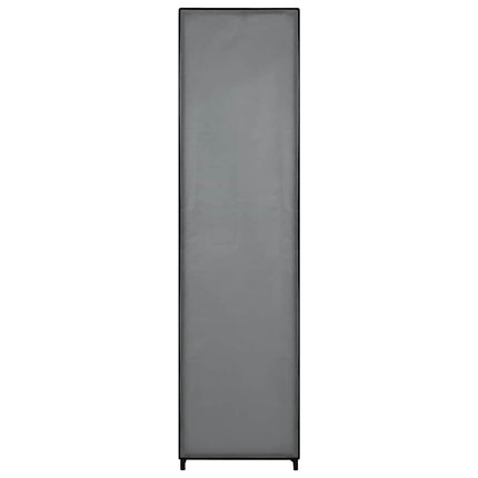 Garderob med 4 fack grå 175x45x170 cm