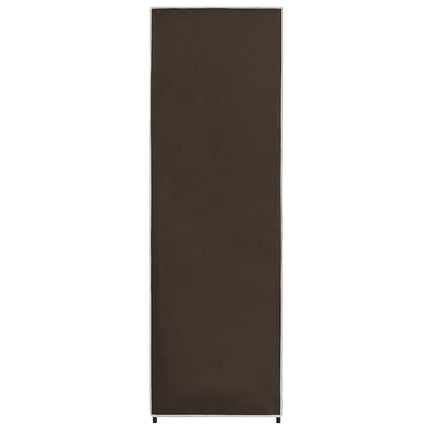 Garderob brun 87x49x159 cm tyg