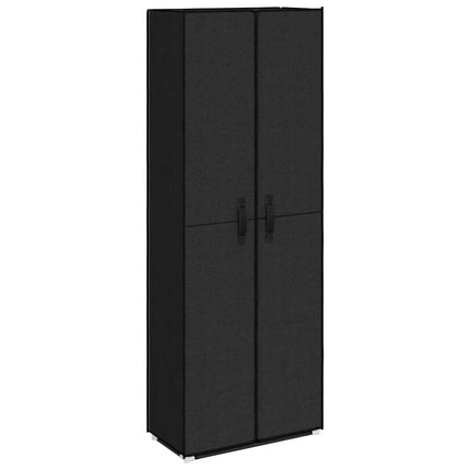 Skoförvaring 60x30x166 cm svart tyg