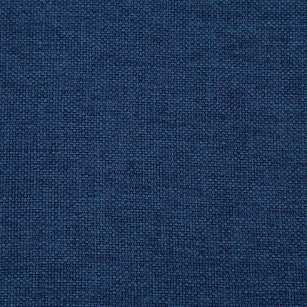 Bänk med förvaringsutrymme 116 cm blå polyester