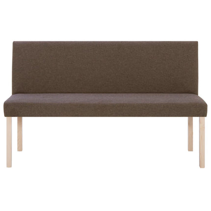 Bänk 139,5 cm polyester brun