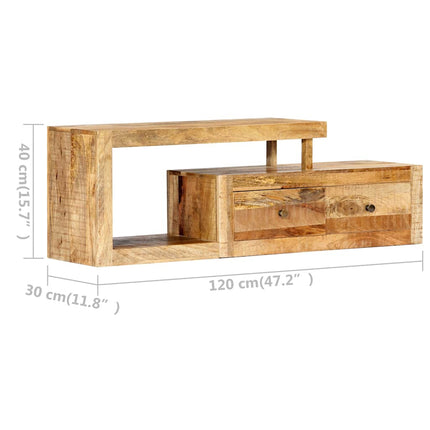 TV-bänk 120x30x40 cm massivt mangoträ