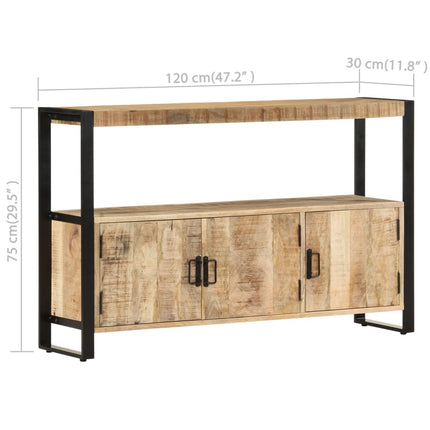 Skänk 120x30x75 cm massivt mangoträ