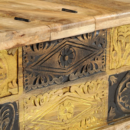 Soffbord 100x50x35 cm massivt mangoträ