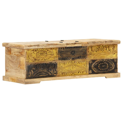 Soffbord 100x50x35 cm massivt mangoträ