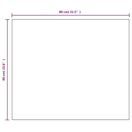Spegel utan ram 80x60 cm glas