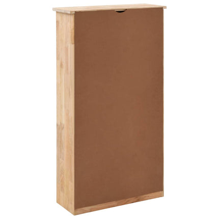 Skoskåp massivt valnötsträ 55x20x104 cm