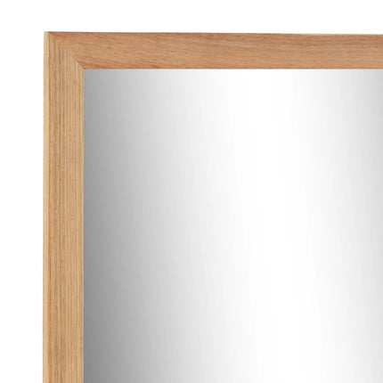 Badrumsspegel 60x12x62 cm massivt valnötsträ