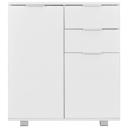 Skänk högglans vit 71x35x80 cm spånskiva