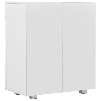 Skänk högglans vit 71x35x80 cm spånskiva