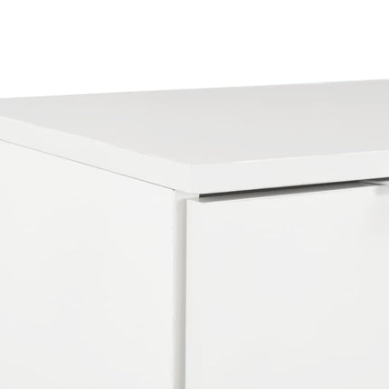 Skänk högglans vit 71x35x80 cm spånskiva