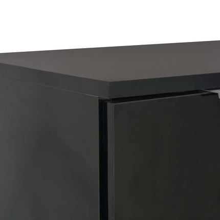 Skänk högglans svart 71x35x80 cm spånskiva