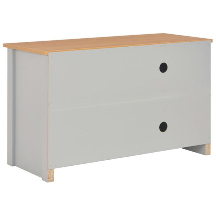 TV-bänk grå 95x39x58 cm