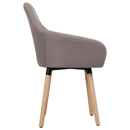 Matstolar 2 st taupe tyg