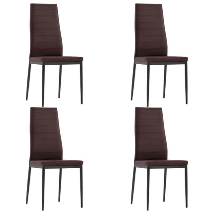 Matbord och stolar 5 delar brun