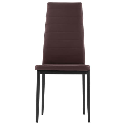 Matbord och stolar 7 delar brun