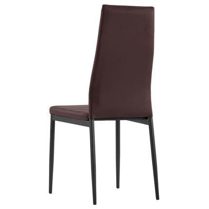 Matbord och stolar 7 delar brun
