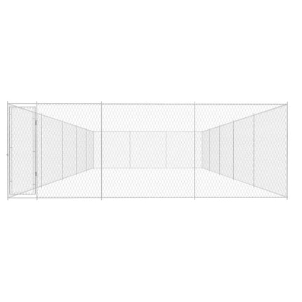 Hundgård för utomhusbruk galvaniserat stål 950x570x185 cm