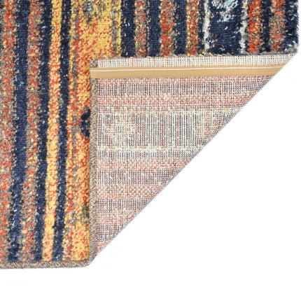 Matta blå och orange 160x230 cm PP