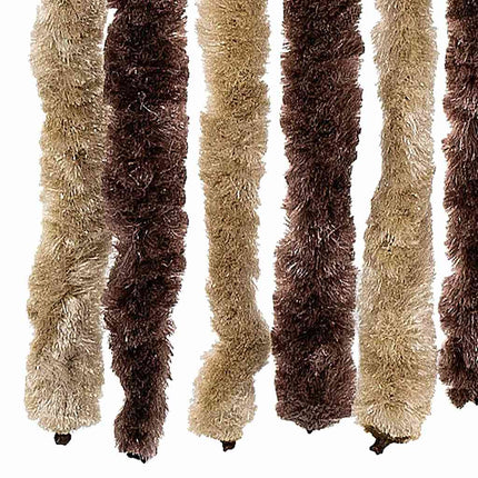 Insektsdraperi beige och ljusbrun 56x185 cm chenille