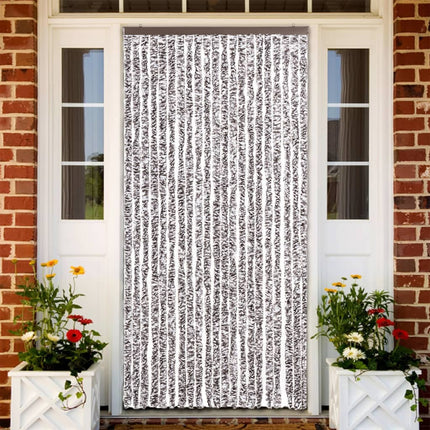 Insektsdraperi brun och beige 90x220 cm chenille