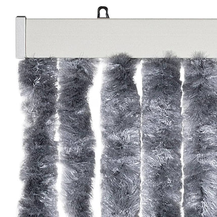 Insektsdraperi silver 100x220 cm chenille