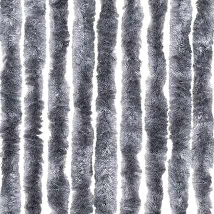 Insektsdraperi silver 100x220 cm chenille